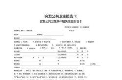 突发公共卫生事件相关信息报告卡（突发公共事件分为四级分别是）