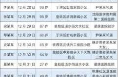 沈阳1传27确诊者轨迹，沈阳病例1传27轨迹