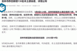 吉林省新增本土确诊病例1例，31省市新增本土病例最新消息