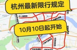 杭州限行最新通知2023年3月，杭州外地车限行规定