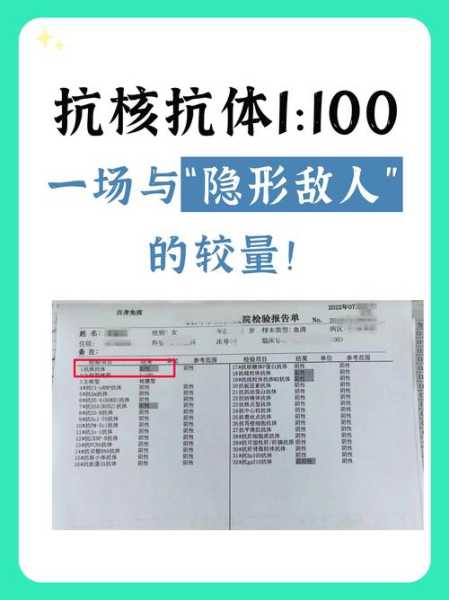 赤峰市红山区核检发现2例阳性（抗核抗体阳性1:100核颗粒型）