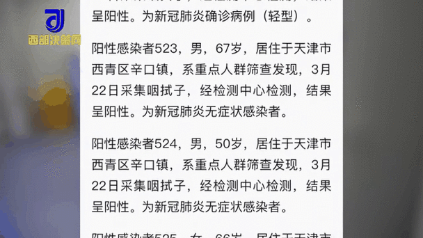 天津公布20例阳性感染者轨迹（天津有狂犬病例吗）