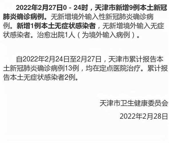 疫情最新数据消息今天新增天津（天津疫情最新消息今天新增）