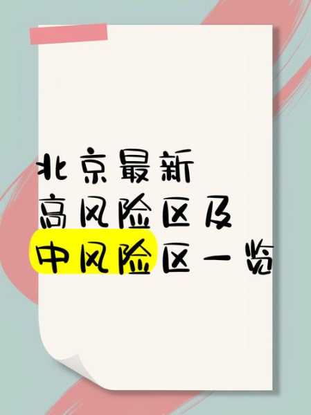 北京市疫情中高风险地区最新名单(北京疫情高风险地区有哪些)