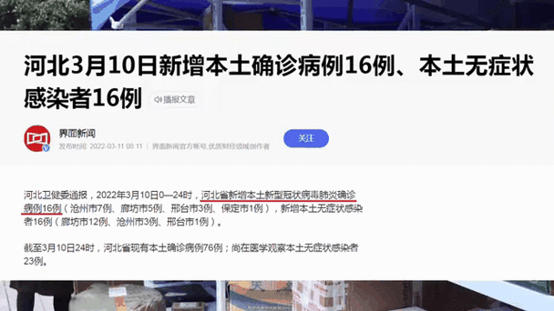 河北新增本土确诊6例,河北新增确诊病例40例