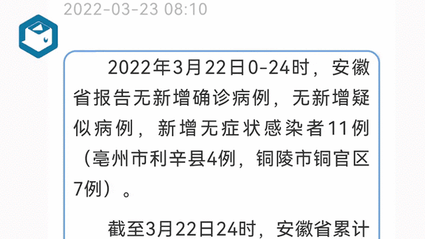 安徽新增本土无症状41例，安徽新增无症状感染者在哪