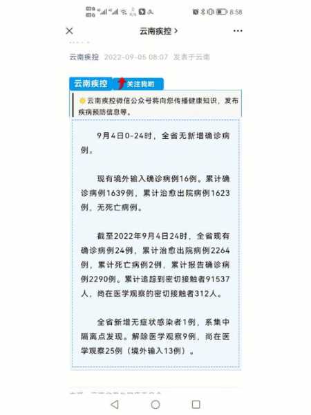 31省区市新增本土确诊2例 在云南，云南新增8本土确诊