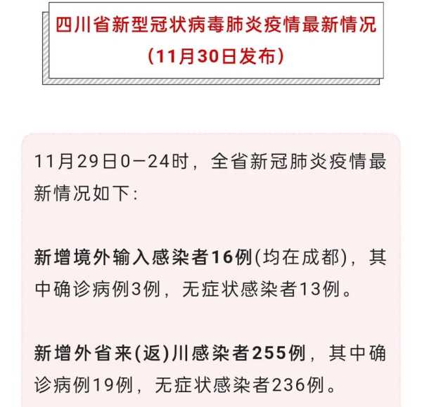 四川新增境外输入确诊病例，四川省新增病例最新消息